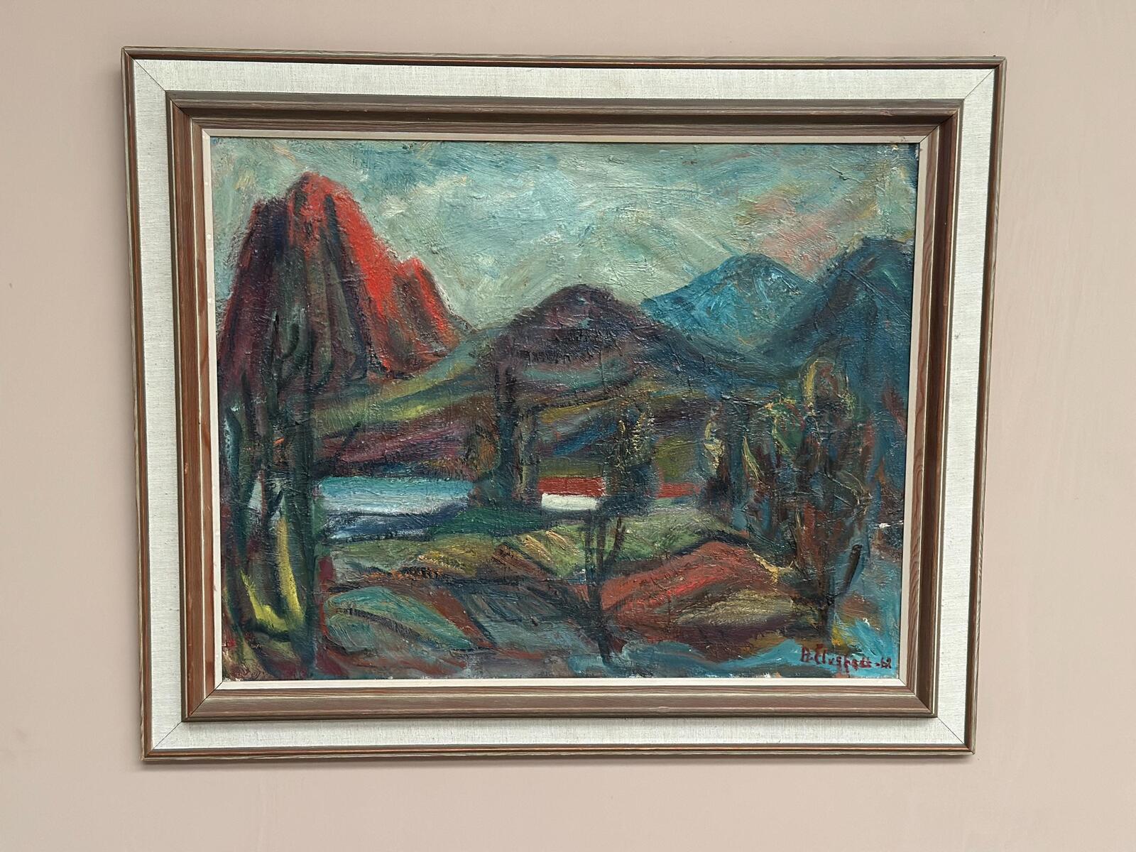 “Hut Between Hills” by B. Elvsfedt