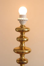 Single Swedish Brass Bobbin Table lamp