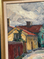 “Street with Houses” by Jan Hatvani