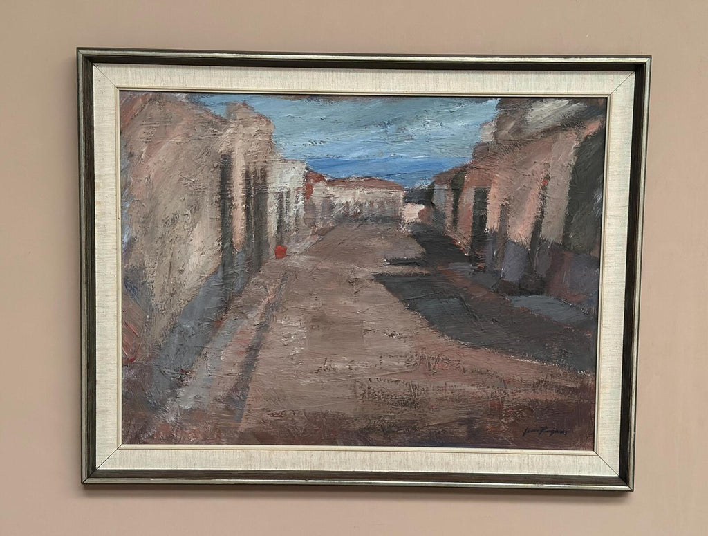 “Bygata med hus, Spanien” by Jean Ragnar