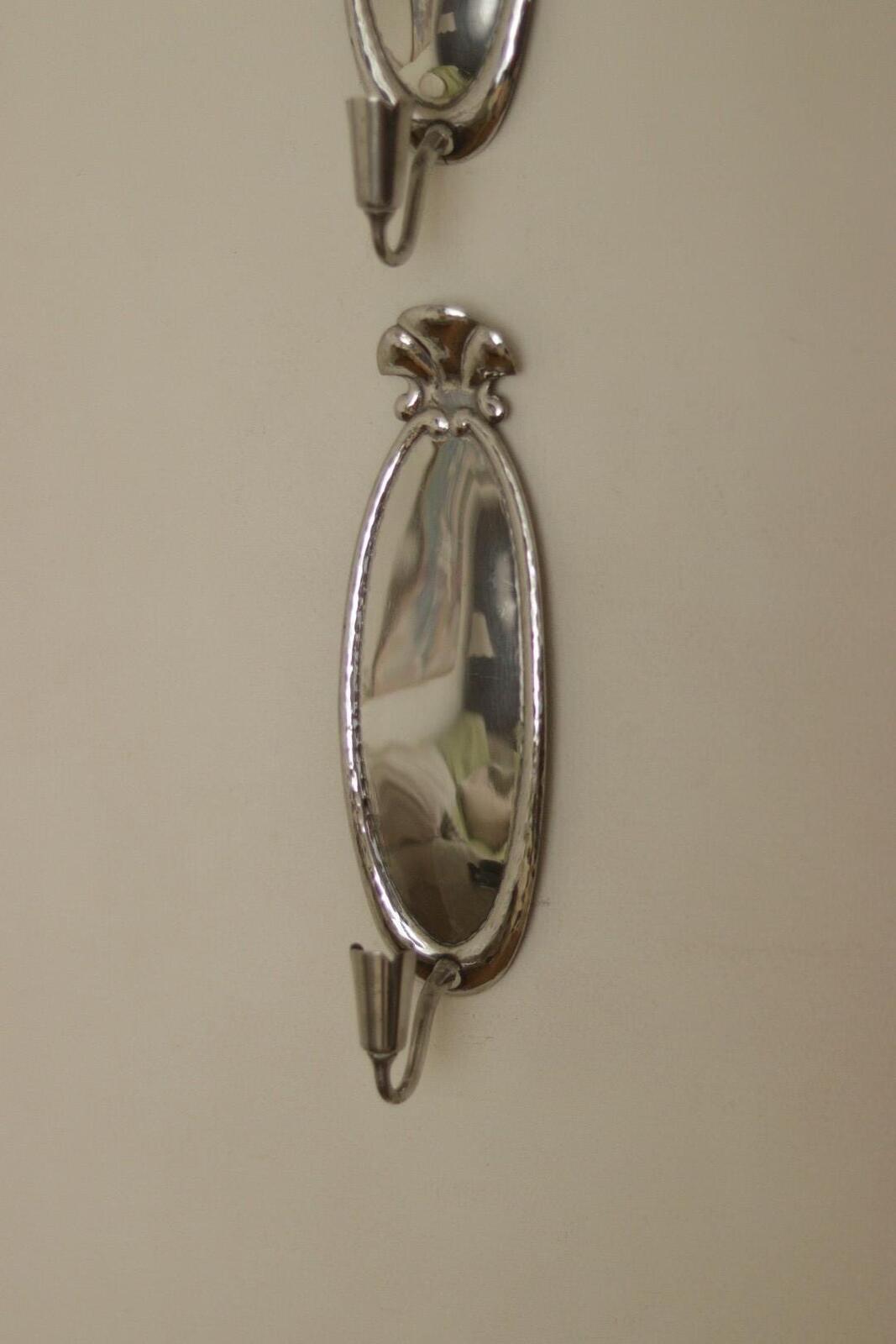 Pair of Swedish Grace Pewter Sconces by Svenskt - Tenn