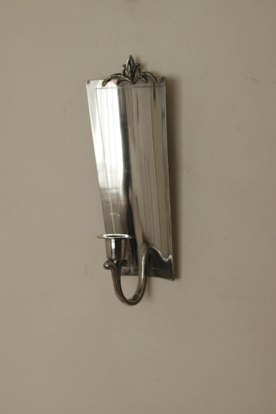 Pair of Mid Century Swedish Pewter Sconces by Svenskt Tenn