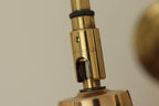 Danish 1960's Pair of Statement Trump Shape Lights in Brass, designed by Börje Claes for Norlett Elit.