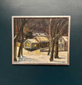 “Winter Landscape with House” by M. L. Jacobson