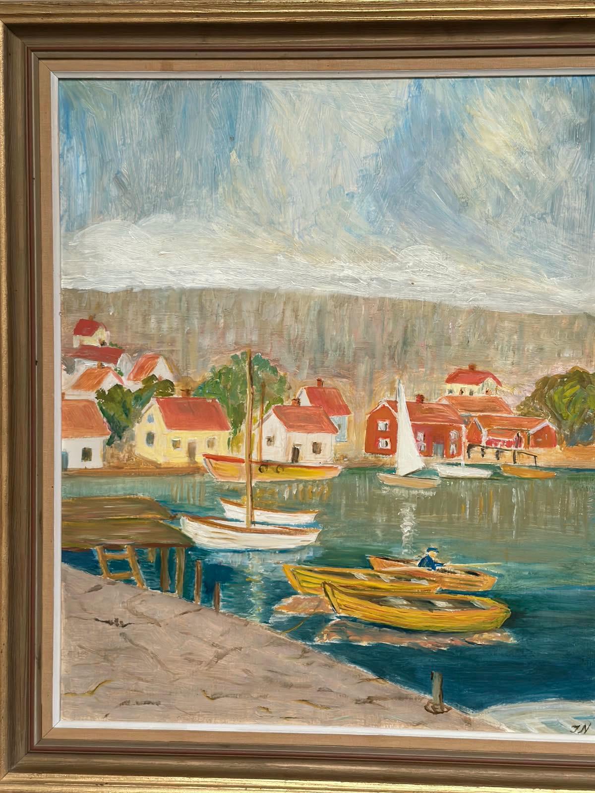 “Coastal Village” by Tage Nillson
