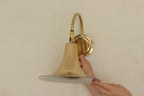 Danish 1960's Pair of Statement Trump Shape Lights in Brass, designed by Börje Claes for Norlett Elit.