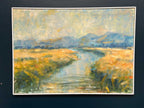 River Landscape with Mountains