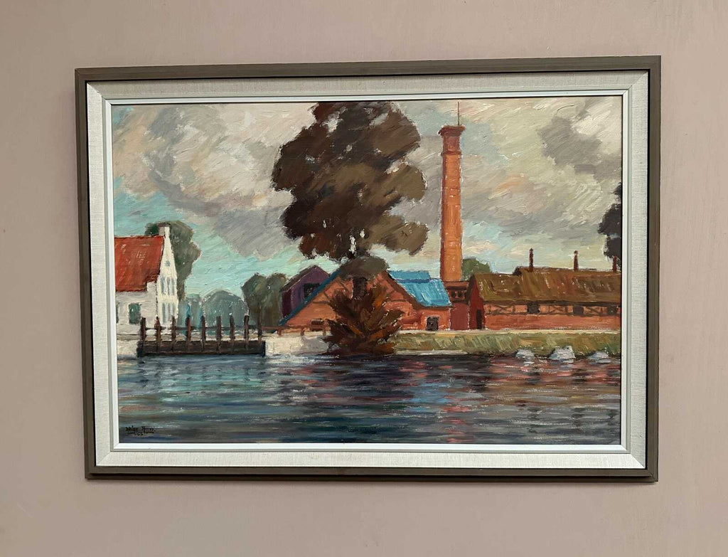 “Coastal Village” by Helge Andersson