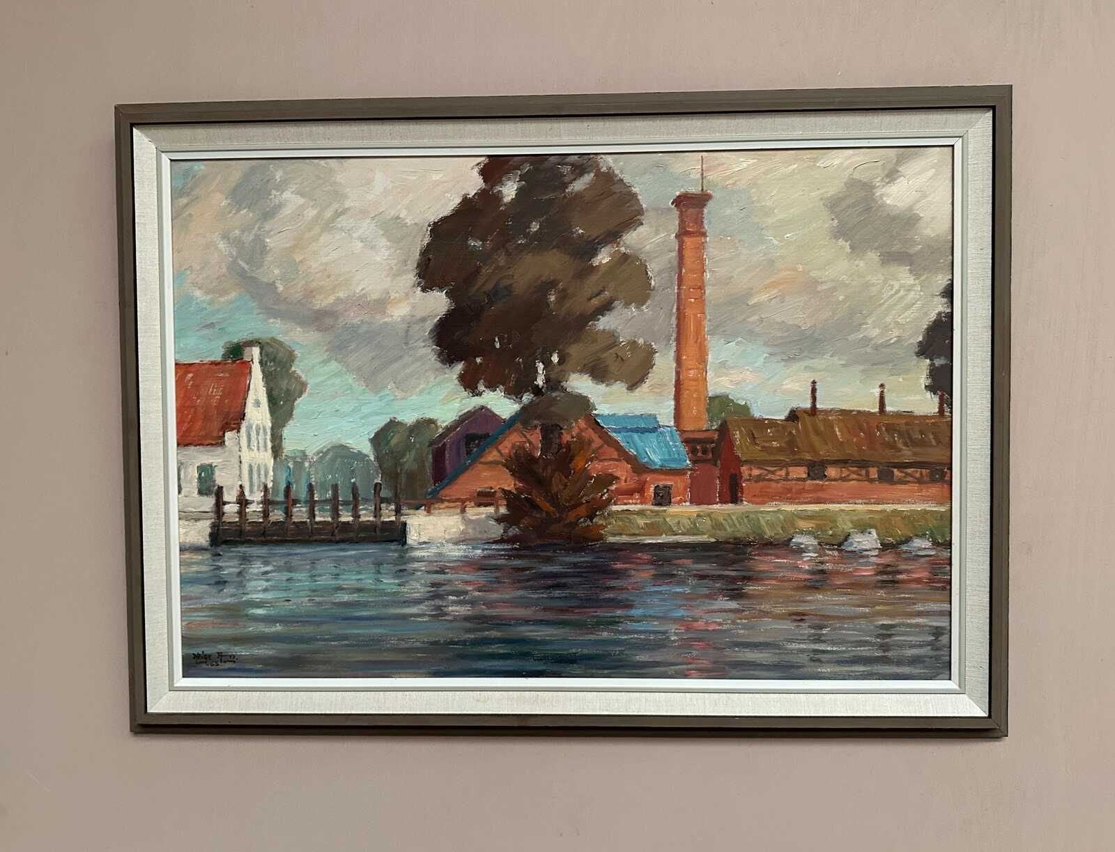 “Coastal Village” by Helge Andersson