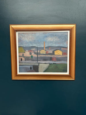 “Buildings and Chimney” by Åke Winnberg