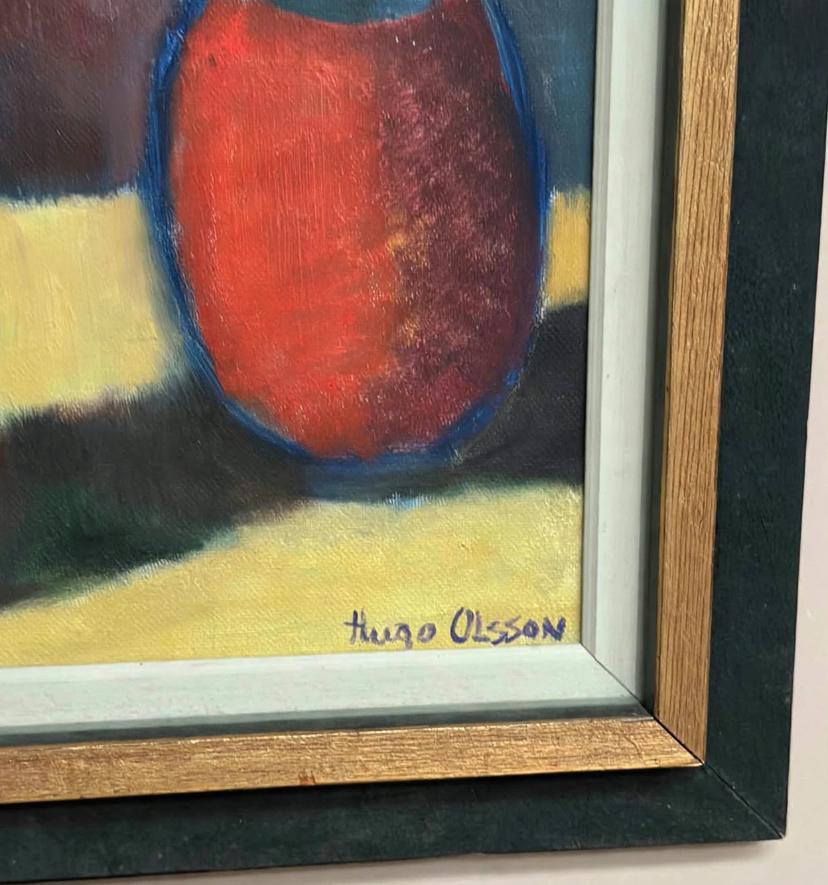 “Tulips in Blue Vase” by Hugo Olsson