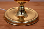 Tall Swedish Brass Bobbin lamp by Borens Borås