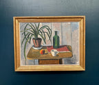 “Potted Plant and Green Bottle” by Åke Winnberg