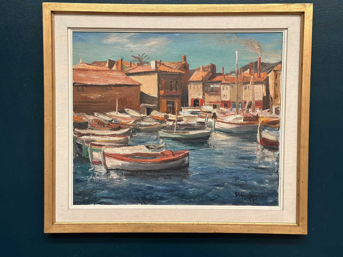“Boats in the Harbor” by Ellis Wallin