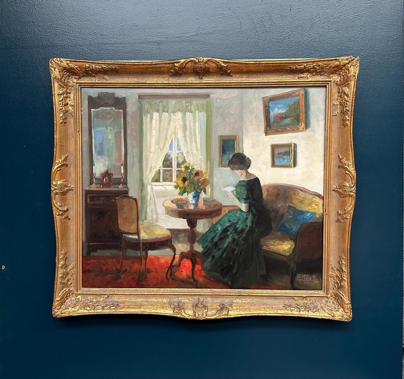 “Woman Reading” by Edith Gert