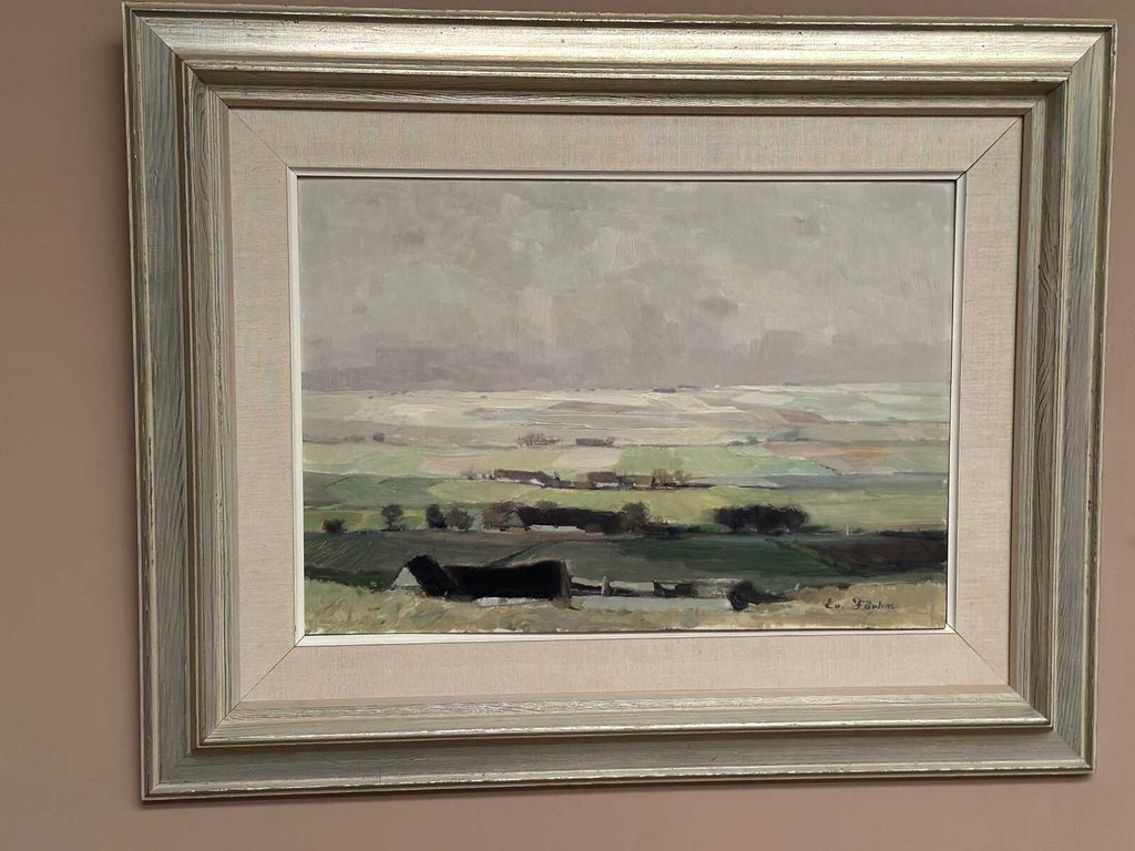 “Scanian Landscape” by Evert Färhm (1901–1971)