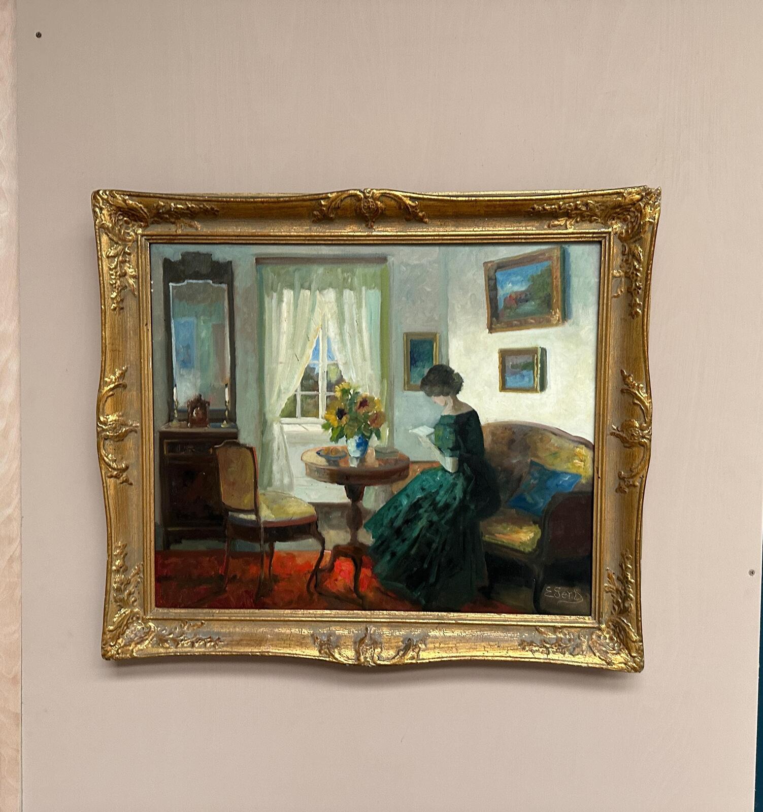 “Woman Reading” by Edith Gert