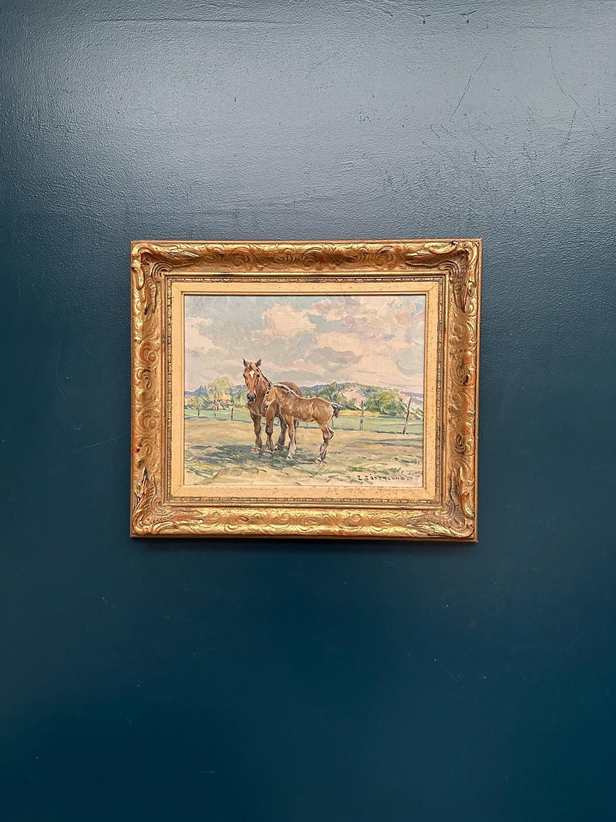 “Horses in a Pasture” by Einar Söderlund
