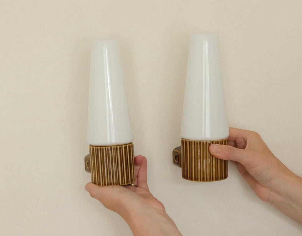 Pair of Swedish Wall lamps designed by SIGVARD BERNADOTTE for IFÖ