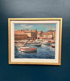 “Boats in the Harbor” by Ellis Wallin