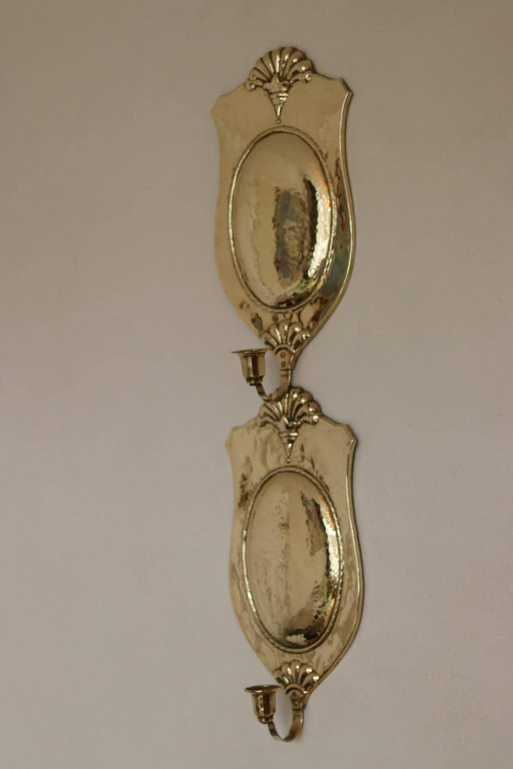 Pair Of Mid Century Swedish Brass Sconces
