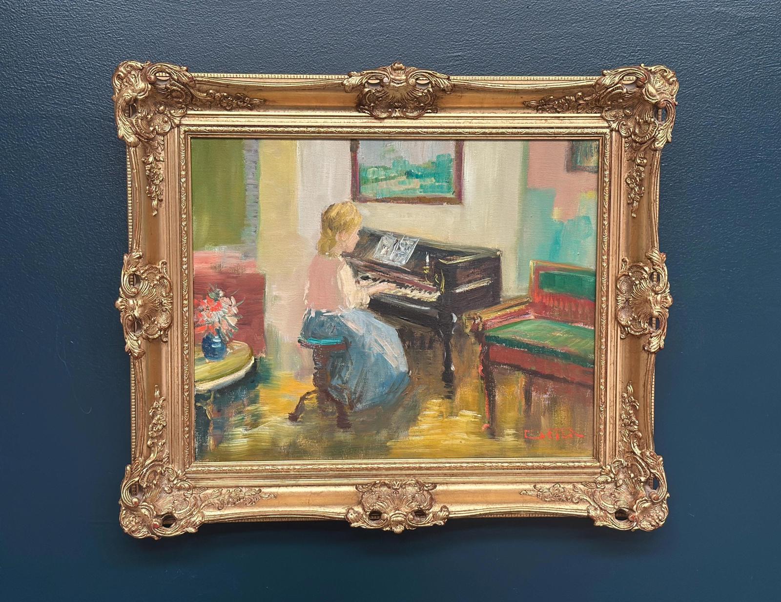 "Woman at Piano” by Nicolai Coster