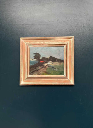 “Coastal Landscape with Cottage” by Arne Aspelin (1911–1990)