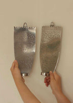 Pair Of Vintage Pewter Sconces