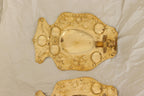 Baroque Style Mid-Century Brass Swedish Sconces
