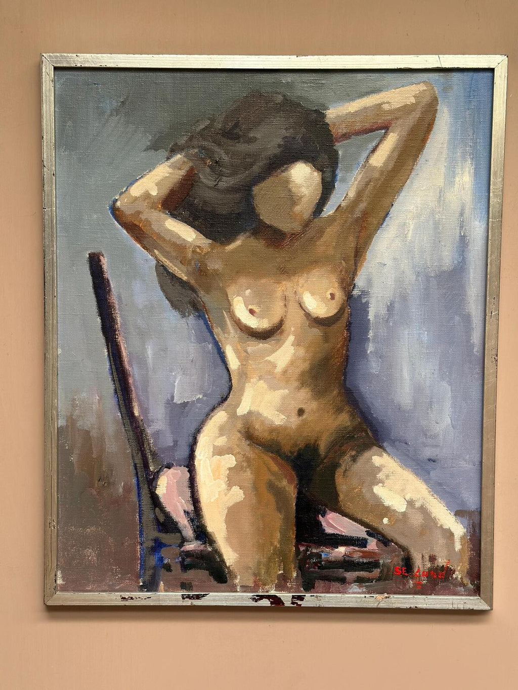 “Model on Chair” by Sven Erik Lund