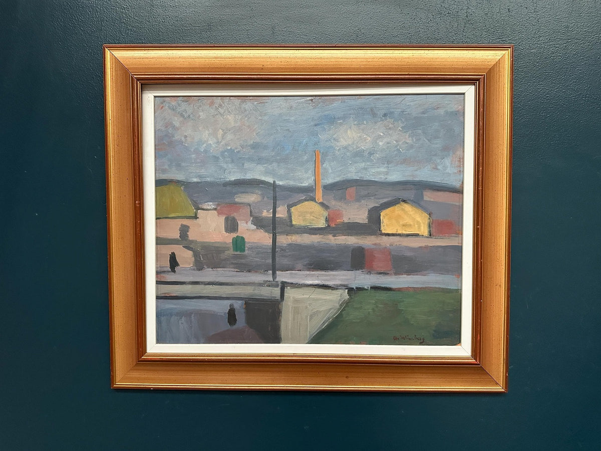 “Buildings and Chimney” by Åke Winnberg