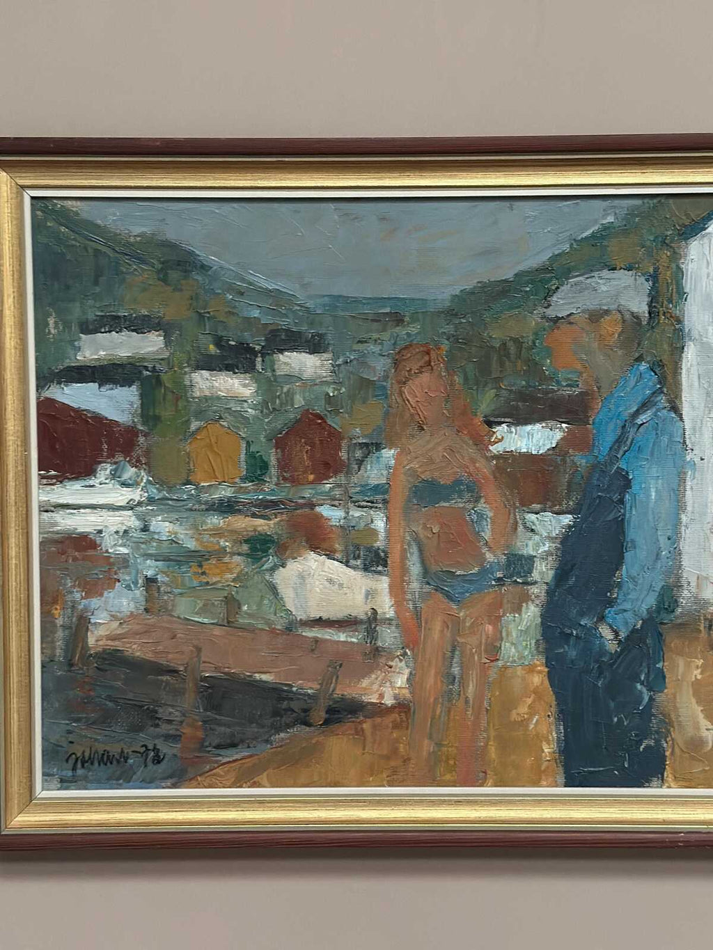 “Badgast och Fiskargubbe” by Fritz Henry Johansson