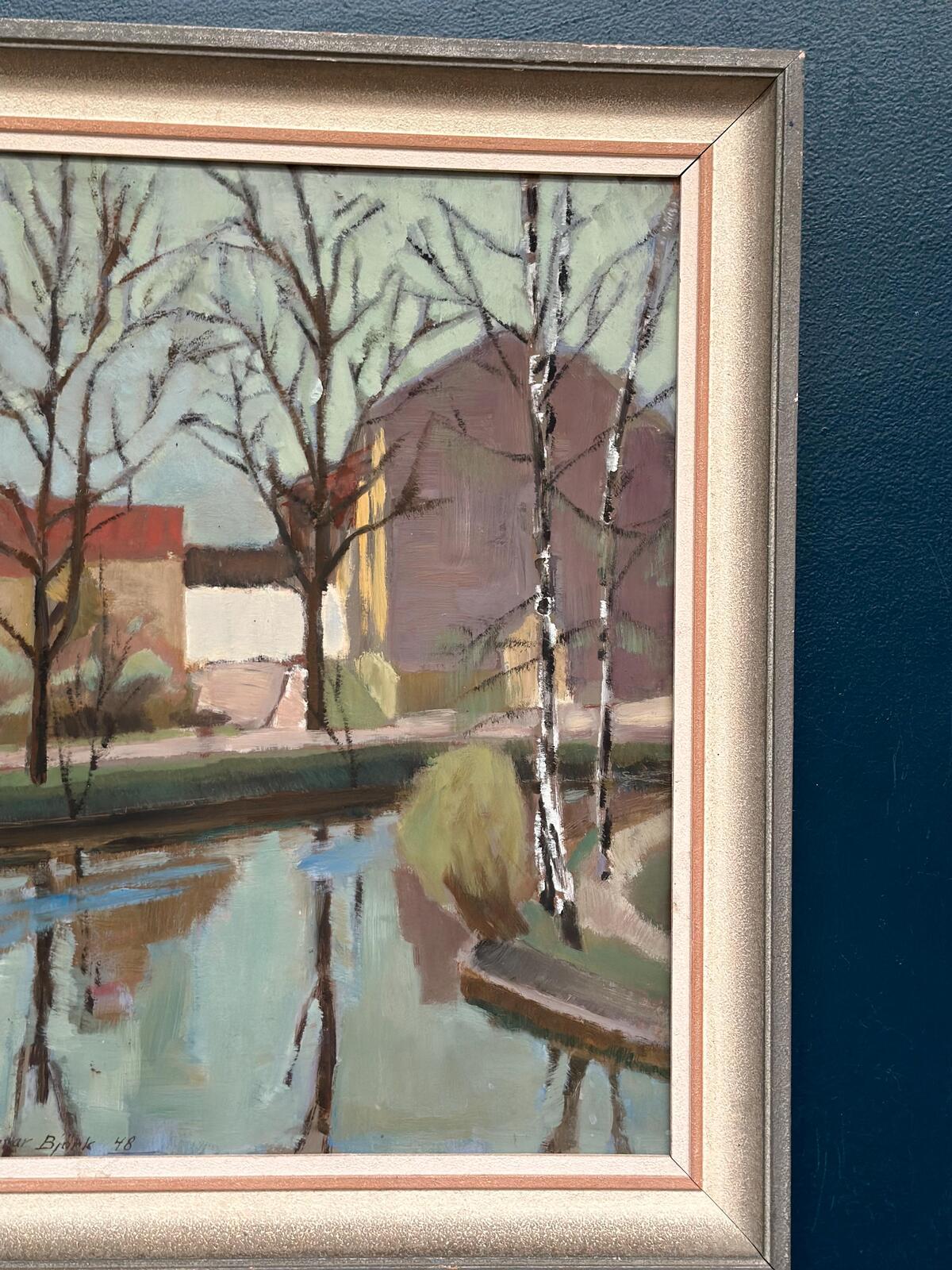 “Landscape with Trees & Buildings” by Ingvar Björk