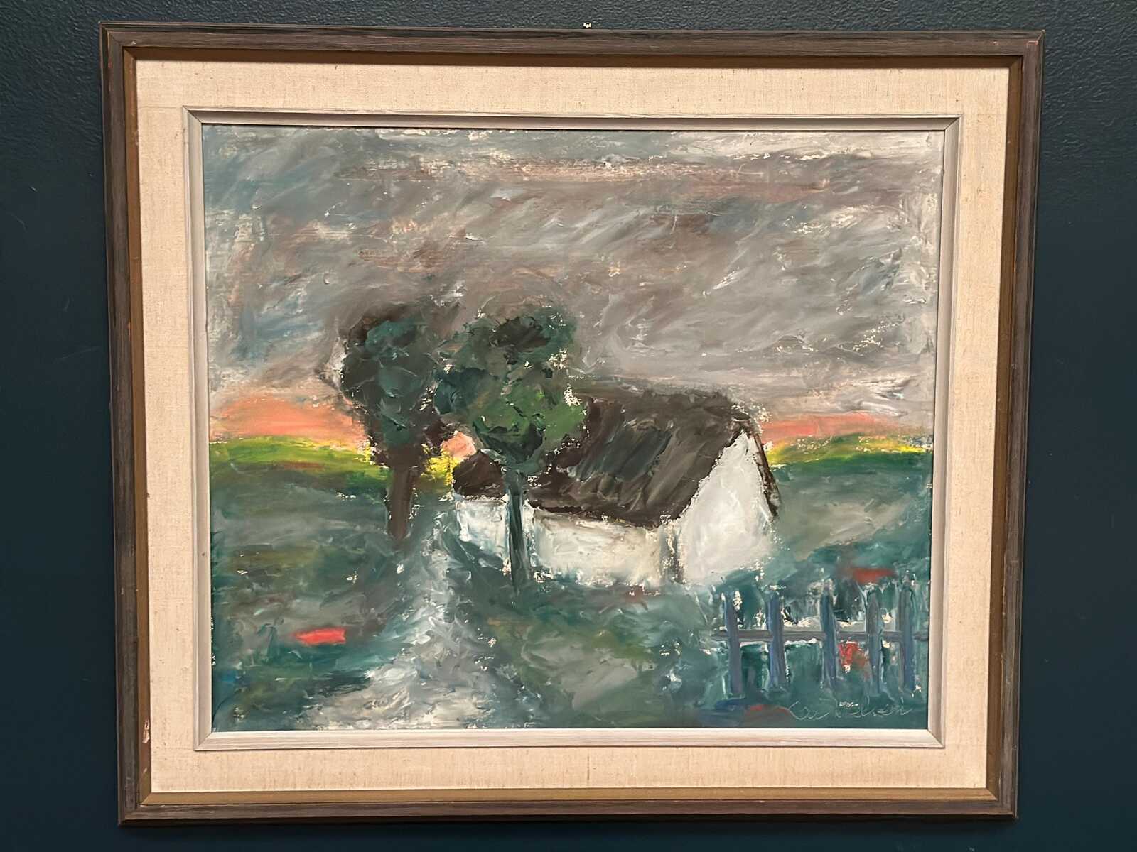 “Landskap med hus” by Kai Nielsen