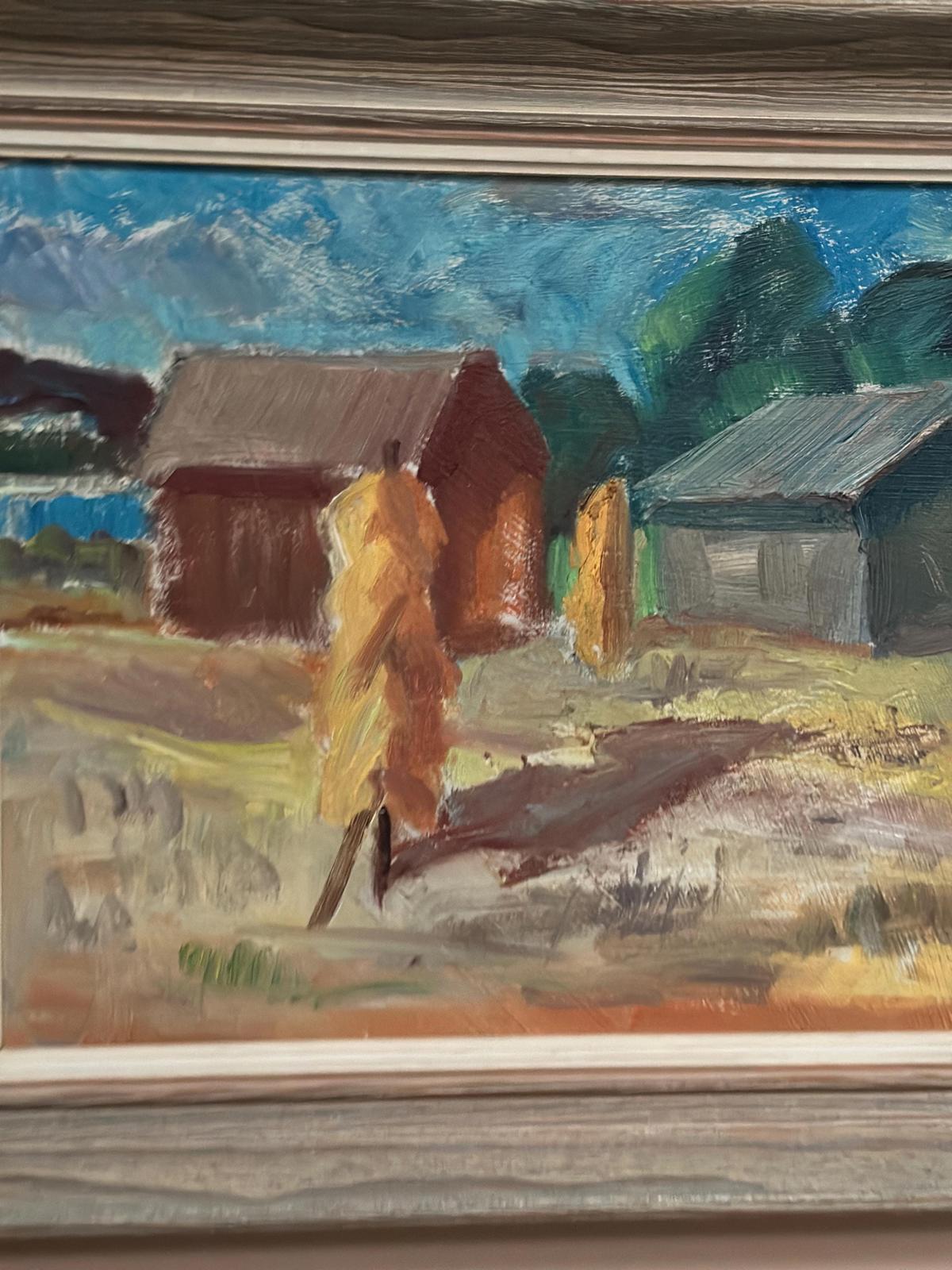 Landscape with Barns