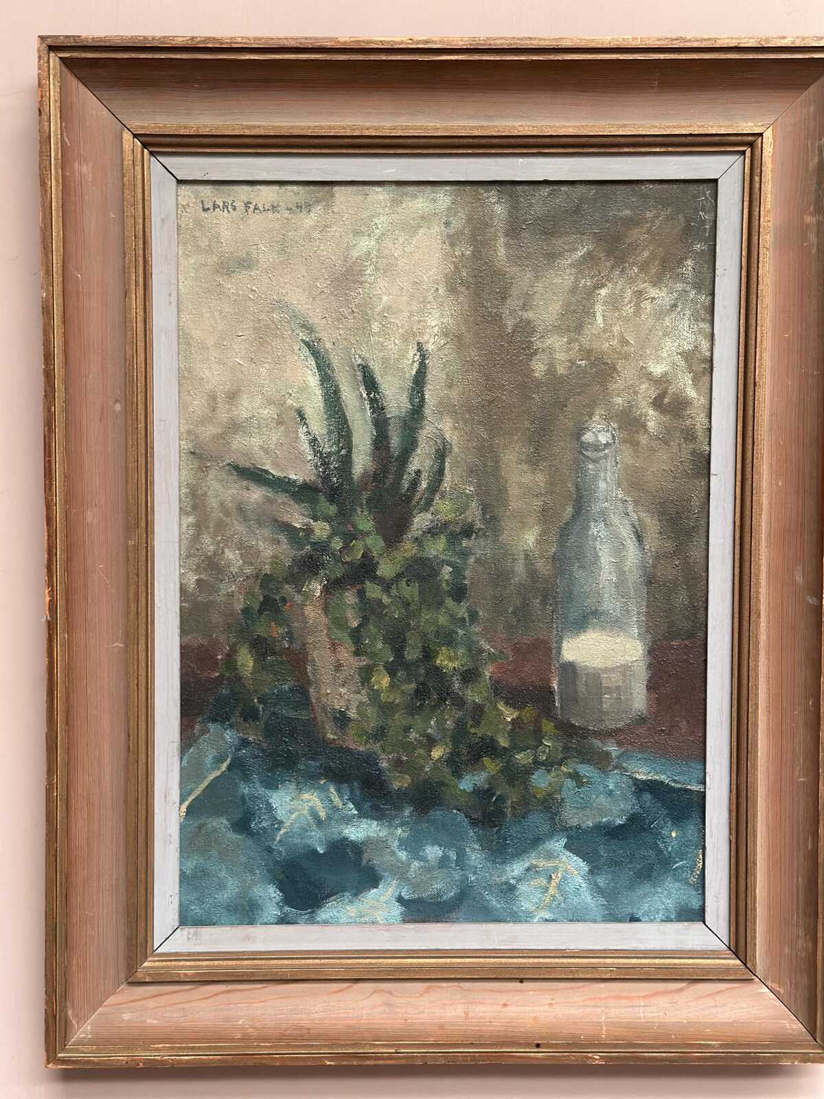 “Still Life with Glass Bottle” by Lars Falk