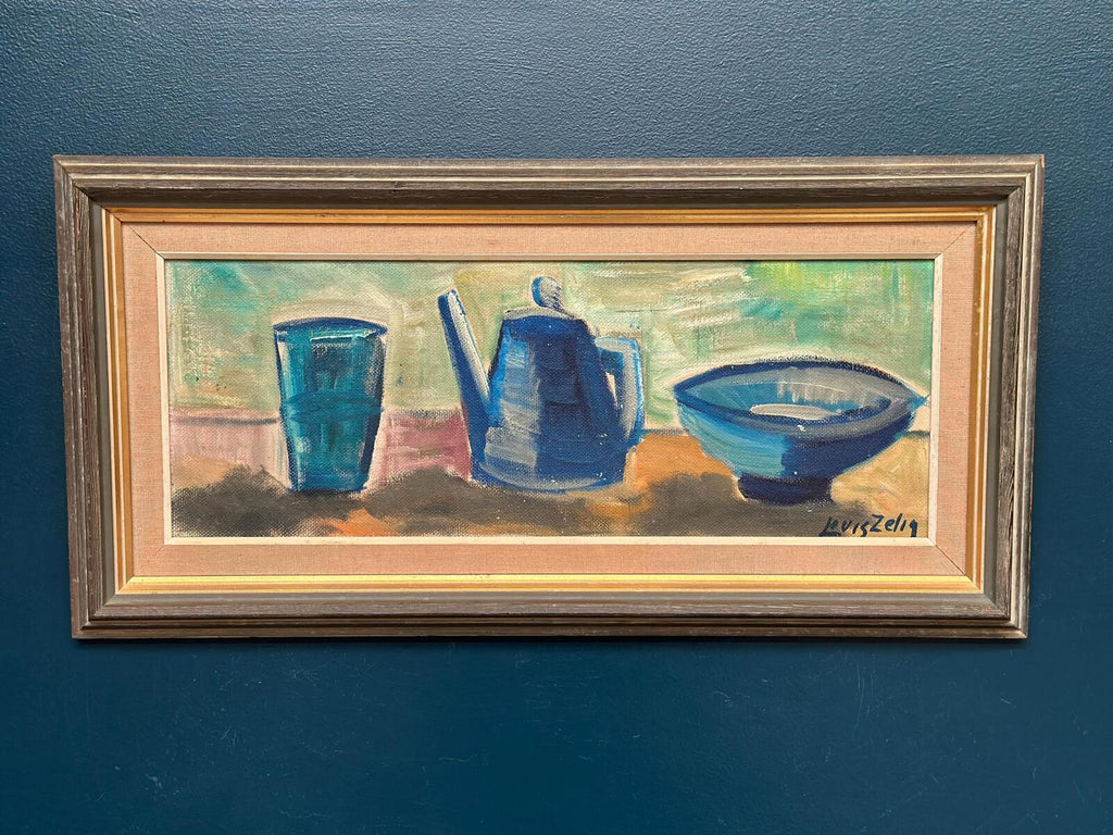 “Kattle Bowl and Glass” by Louis Zelig