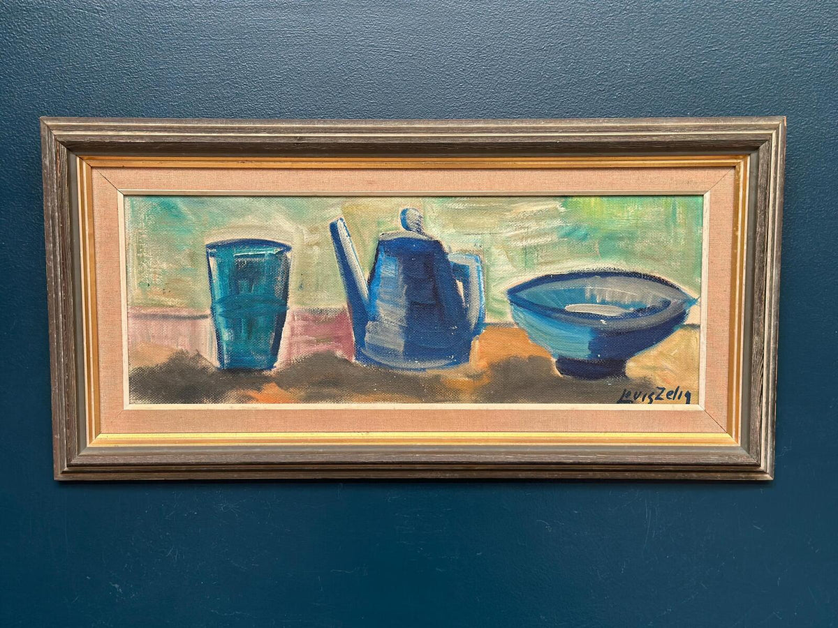 “Kattle Bowl and Glass” by Louis Zelig