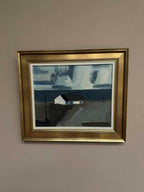 “Coastal Motif with Houses” by Egon Møldrup