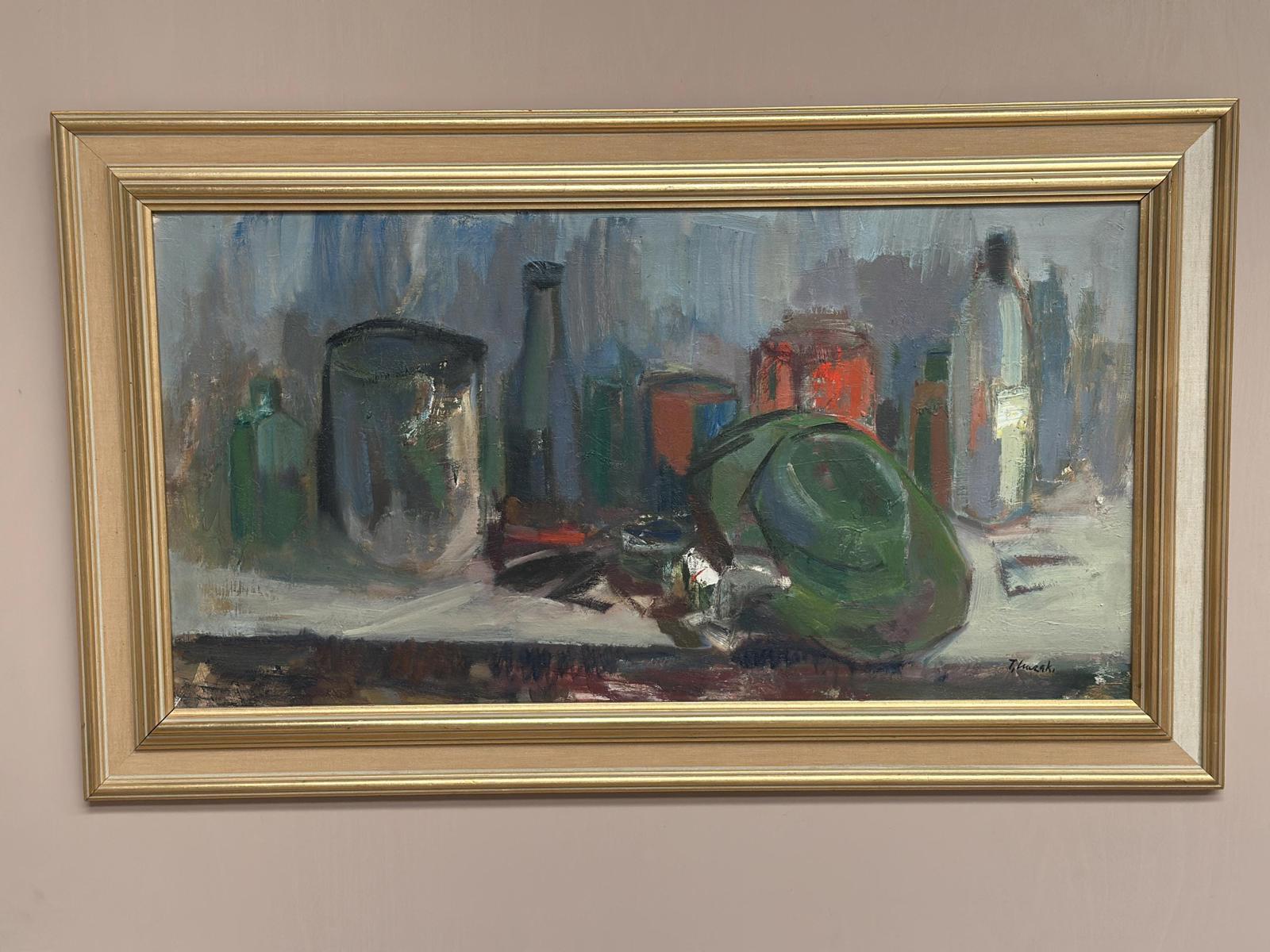 “Hat and Bottles ” by Jerzy Luczak