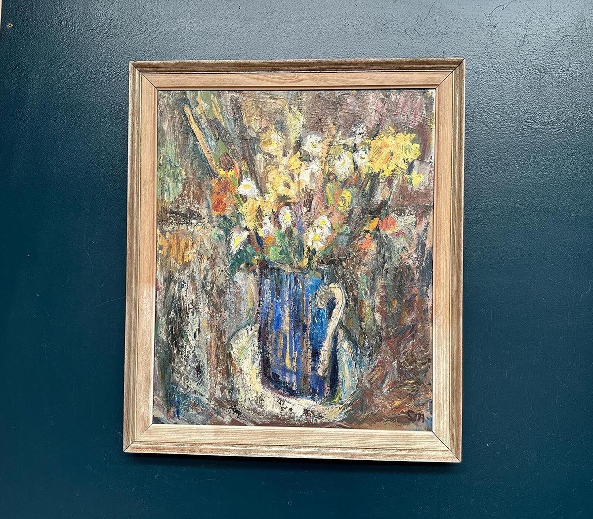 “Flowers in Blue Vase” by Sven Age