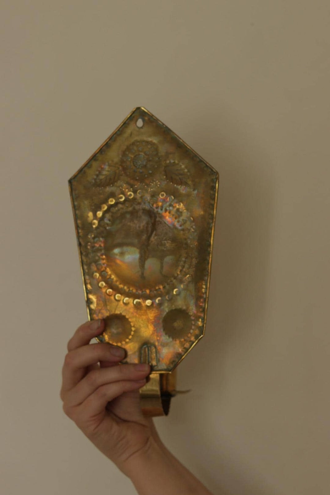 Pair Of Swedish Brass Sconces