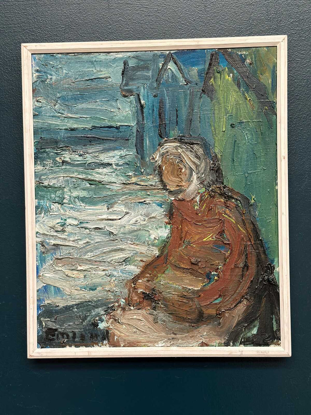 “Figure by the Harbor” by Einar Emland