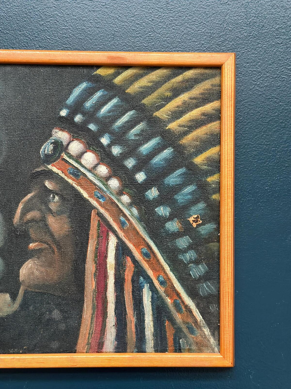 Native American with Pipe