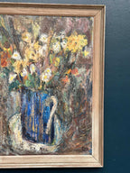 “Flowers in Blue Vase” by Sven Age