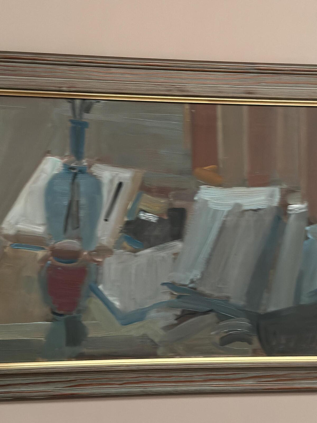 “Vase and Books” by Gösta Stawåsen