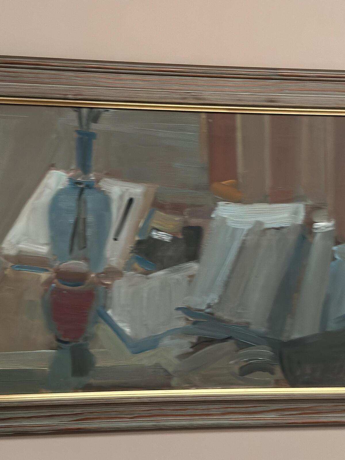 “Vase and Books” by Gösta Stawåsen