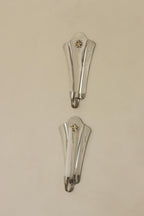 Pair Of Mid Century Swedish Pewter Sconces