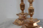 Pair of Swedish Brass Candleholders