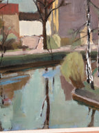 “Landscape with Trees & Buildings” by Ingvar Björk